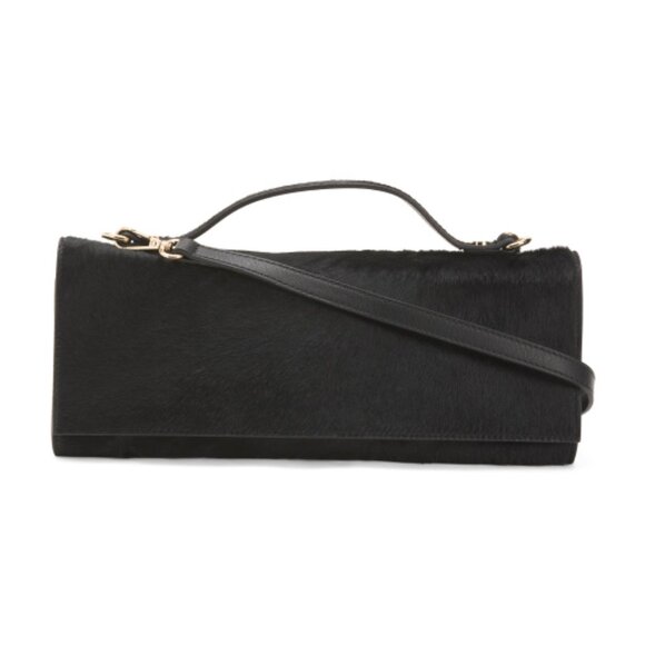 VIOLA CASTELLANI Made In Italy Leather East West Clutch